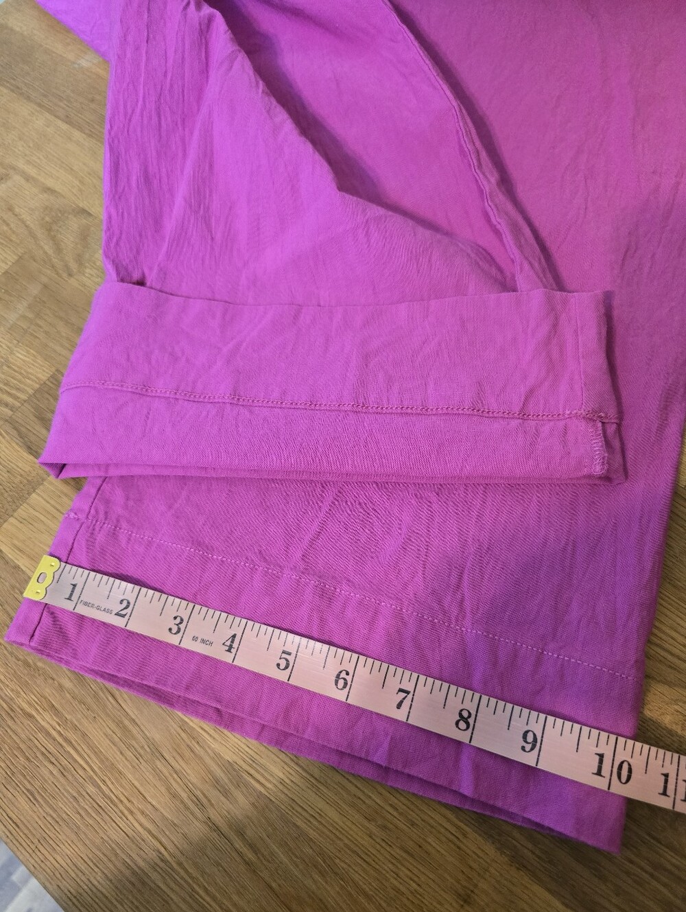 Anthropologie Maeve Hot Pink Colette Magic Fabric Wide-Leg Trousers 28 - Picture 12 of 12